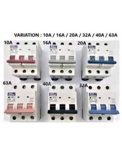16A 3P 6kA MCB [MAXGUARD]